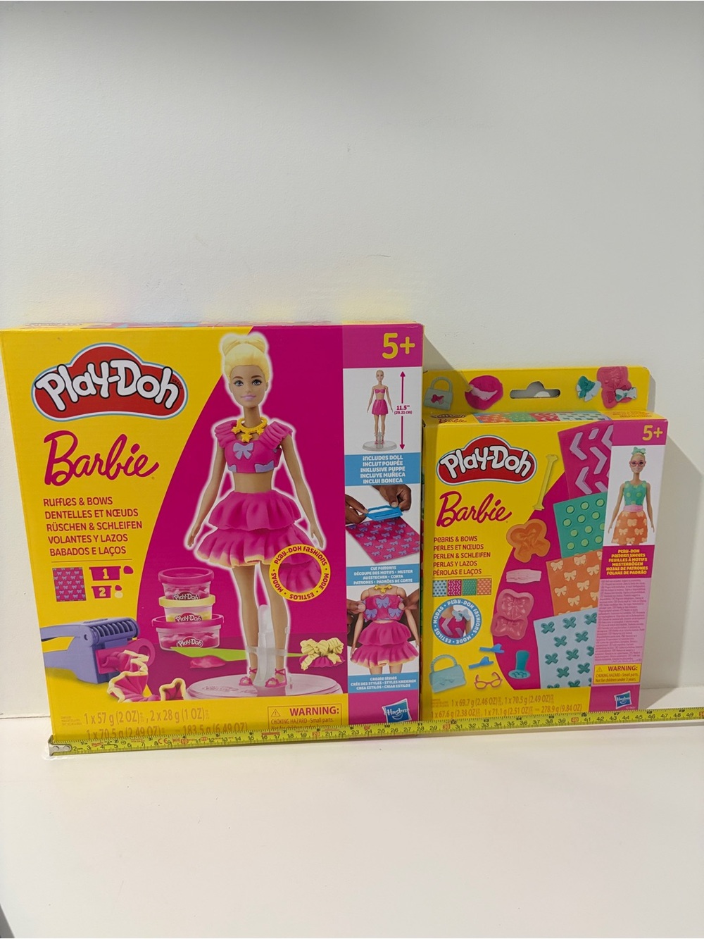 Play-Doh Barbie Ruffles & Bows + Pearls & Bows 2PC Bundle NIB